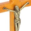 Crucifix Wooden Hand Made Standing Catholic Jesus Crucifix Wall Cross
