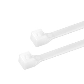 LogiLink KAB0001 Cable Ties, PA66, Pack of 100, Transparent, W: 2.5 mm, L: 100 mm