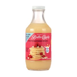 Butter Country Rich and Creamy Buttermilk Syrup | White Raspberry Flavor | Unique Gourmet Syrup for Pancakes, Waffles & More | 16 fl oz Bottle
