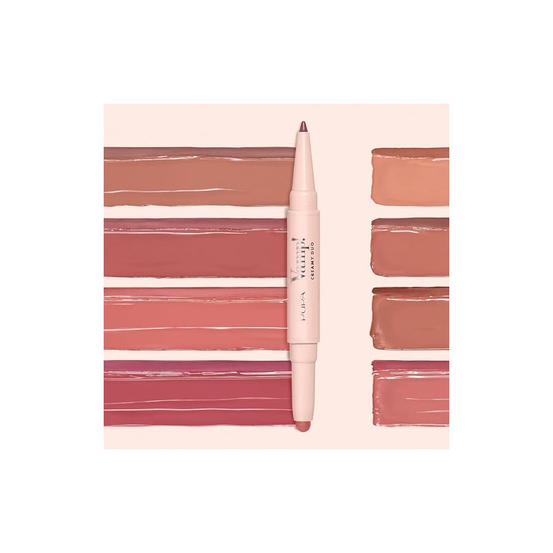 Vamp! Creamy Duo Contouring Lip Pencil and Shiny Lipstick -