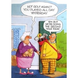 Greeting Card (PLK3701) Humour Blank/Birthday - The Second Hole