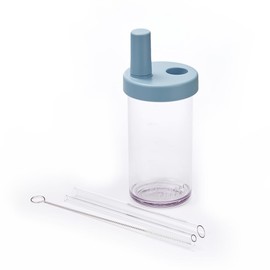 Elephant Cuppa 3rd Gen Classic Tumbler, with Two Straws, Used for Daily Life, BPA Free, Leak-Proof, Lightweight, 17 oz, Blue