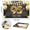 HAMIGAR 6x4ft Happy 95th Birthday Banner Backdrop - 95 Years