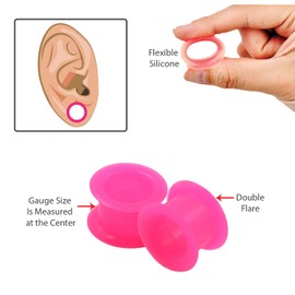 BodyJ4You 36PC Big Gauges Kit Ear Stretching 00G-20mm Silicone Tunnel Acrylic Plugs Tapers Expander