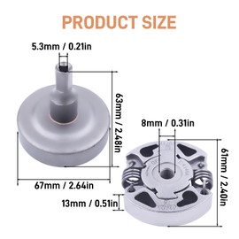 HUASANG Clutch Drum Clutch Assembly Kit Replace for 41401602005, 41401602001 Fit for Stihl FS38 FS40 FS45 FS46 FS50 FS55 FS56 FS70 String Trimmer Lawn Mower