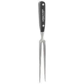 Ergo Chef Pro Series 8-Inch Meat Fork - Carving & Serving Fork - Forged High Carbon Stainless-Steel, Full Tang, Black Handle
