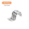 uxcell 25Pcs 5/8 Inch Rigid Pipe Straps, One Hole Straps