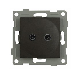 S-EMPOT. GRAFIT TV/FM-SAT.INTERM. Stylish and functional device, ideal for discreet and efficient integration of your TV and satellite connections.