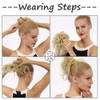 45 G + 80 G Messy Hair Scrunchie Ponytail