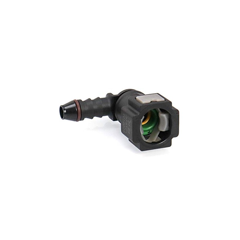 QWORK Fuel Line Connector Hose Coupling 90 Degree Quick Connector