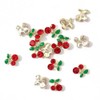 Cherry Nail Parts, Rhinestones, Set of 30, Cute, Cherry Parts,