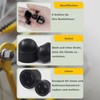 Screw Caps and Nuts, Pack of 50 M8 Round Hexagonal