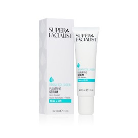 Super Facialist Vegan Collagen Plumping Serum - Hyaluronic Acid, Seaweed, Copper and Hibiscus extract, Firming, Smoothing & Plumping, face Cream for Youthful Skin, 30ml