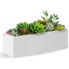 Elly Décor 24 x 8 inch Rectangular Plastic Planter with