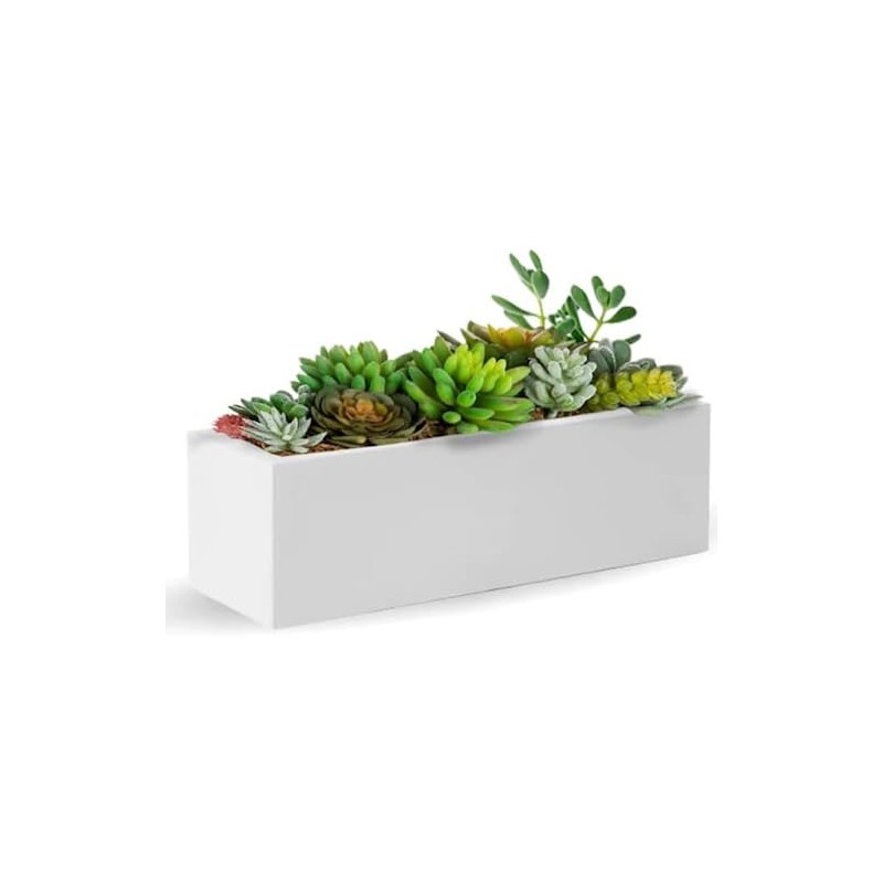 Elly Décor 24 x 8 inch Rectangular Plastic Planter with