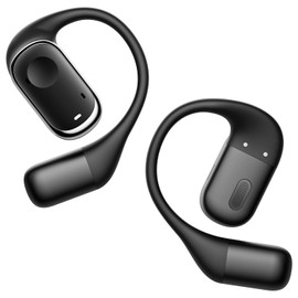 Open Ear Headphones, Wireless Earbuds Touch Control 14.2mm Speakers Ear Buds IP5 Waterproof Sport Bluetooth Earphones Over-Ear with Earhooks 40H Playback LED Power Display Headset for Work Running