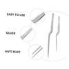 SHOWERORO 2pcs Ergonomic Precision Clamp Tweezers for Cooking Fish Bone
