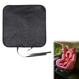 BASTOUR Car Seat Cover, Child Seat Pad, Non-Slip Car Seat Protective Cover, Car Seat Protector, Child Seat Pad, Car Seat Protection, PU Leather, Black