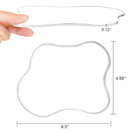 3 Pack Acrylic Coaster, Transparent Acrylic Coaster Decorative Plates, Acrylic Desk Coaster, Clear Desk Coasters, Drink Cup Coasters Table Ornaments for Coffee Table