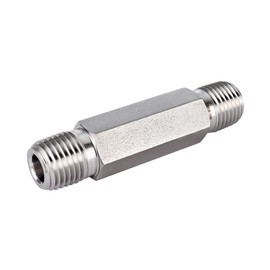 FITOK 316 Stainless Steel Pipe Fitting Hex Long Nipple 1/4" Male NPT 4" Overall Length 8000 psi, SS-PLN-NS4-4