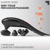 Sharper Image Deep-Tissue Massager with Swappable Heads, Personal Massage for