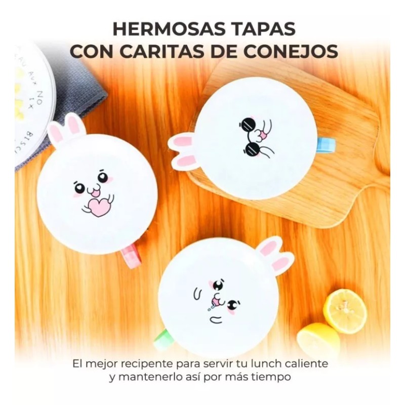 Ele-Gate Set De Dos Almacenadores Alimentos Tipo Tazón Para Niños
