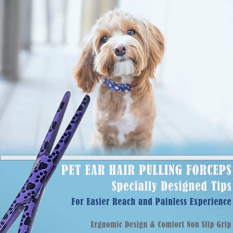 Dog Cat Pet Ear/Nose Hair Puller Grooming Hemostat Locking Forceps