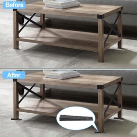 SUMTree Pack of 30 Furniture Levelers Made of Plastic, Black, Levelling Pads, Adjustable Washers for Levelling, Multi-Purpose Furniture Leveling Pads for Furniture Feet (L 6 x W 2.7 cm, Adjustable 1-7