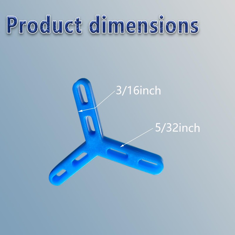 4.7mm (3/16") Hexagonal Tile Spacers 100 Pack Plastic Grout Spacers