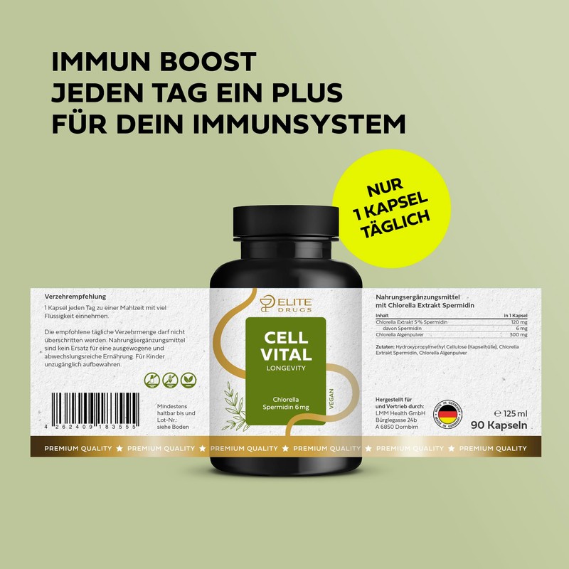 Cell Vital idine Capsules High Dose 6 mg - Longevity