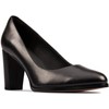 Clarks Kaylin Cara 2 Black Leather 8 D - Wide