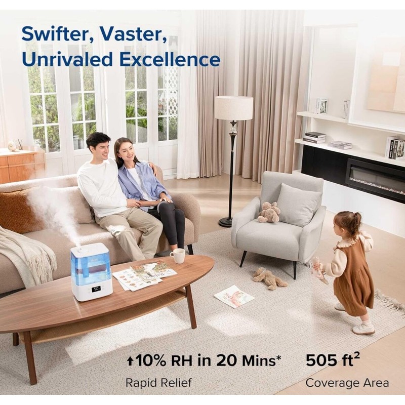 LEVOIT Classic300S Ultrasonic Smart Top Fill Humidifier, Extra Large 6L