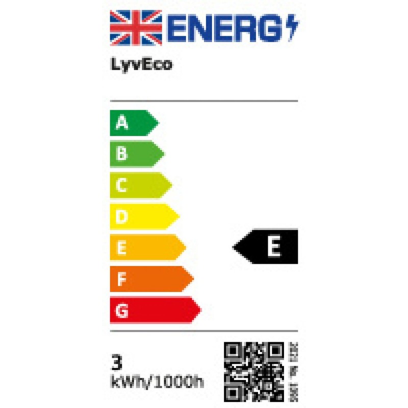 LyvEco 3668 3w LED Frosted Golf Ball, E14, 3000K, 250lm