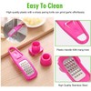2 Pieces Garlic Grater, 2 Pieces Transparent Hooks, Garlic Grater,