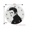 Beyond Happy Elvis Presley Retro Music Legend Portrait Glass Clock