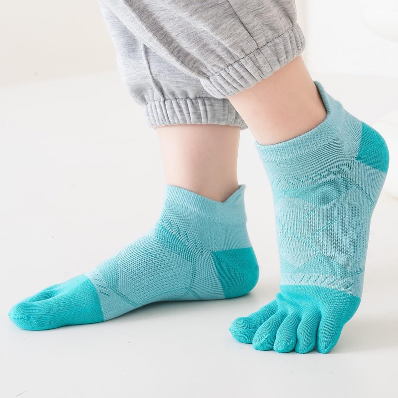 GINZIN Toe Socks Women's Trainer Socks, Breathable Five Fingers Running