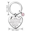 QMVMV Nanny Gifts Nanny Keyring from Grandchildren Christmas Birthday Thanksgiving