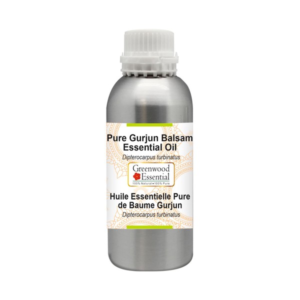 Greenwood Essential Pure Gurjun Balm Essential Oil (Dipterocarpus turbinatus) Natural Therapeutic Quality Steam Distilled 300 ml (10 oz)