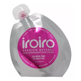 Iroiro Color De Cabello Semipermanente Natural 310 Rosa Neón