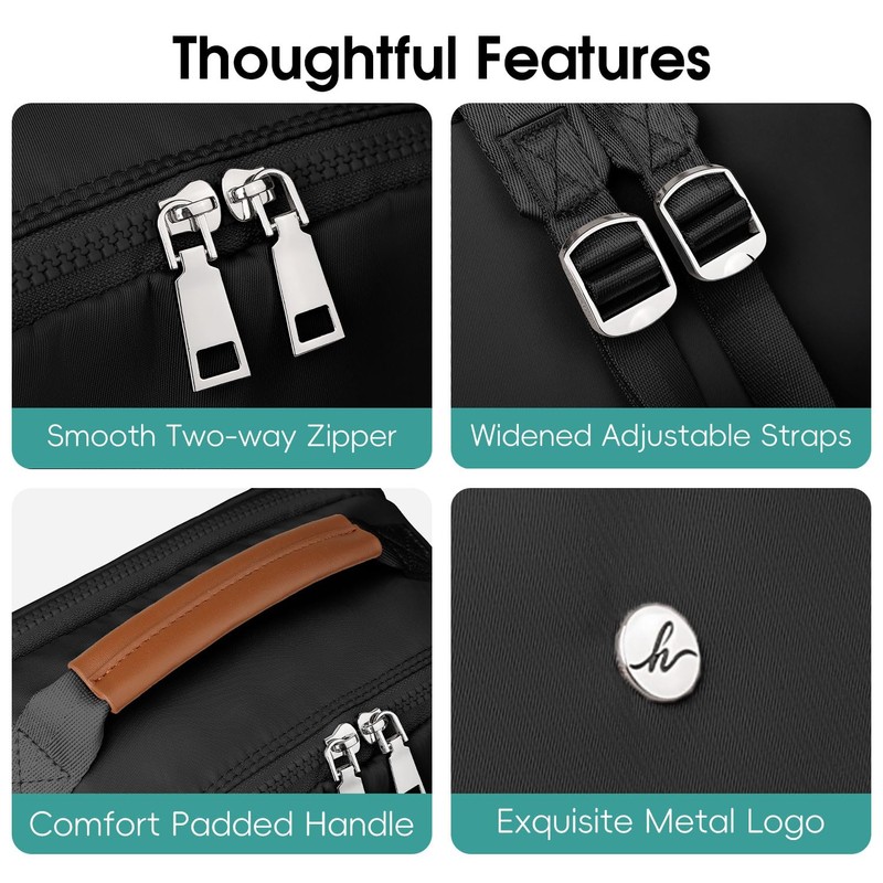 HomemeDiary Travel Backpack for Women & Men, Independent Laptop Compartment
