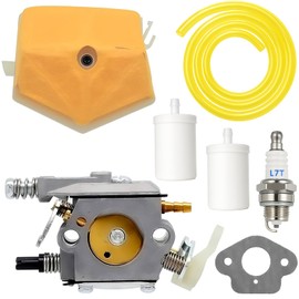 FitBest Carburetor Tune-Up Kit for Husqvarna 50/51/55 Chainsaw - Replaces OEM 503281504, Walbro WT-170 - Includes Air Filter, Spark Plug, Fuel Line and Fuel Filters