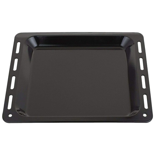 SPARES2GO Baking Tray Enamelled Pan Compatible with Neff Oven Cooker (448mm x 360mm x 25mm)