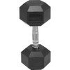Hex Rubber 100Lb Each Dumbbell (1 Dumbbell)