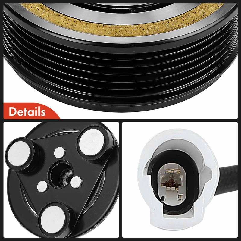 A-Premium Air Conditioner AC Compressor Clutch Kit Compatible with Mazda