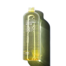 tenzero Green Tangerine Vita C Cleansing Water 16.7 fl.oz (500ml), Hydrating & Brightening, Facial Water Cleansing & Makeup Removal, No Rinse Needed, For All Skin Types, Korean Makeup Remover