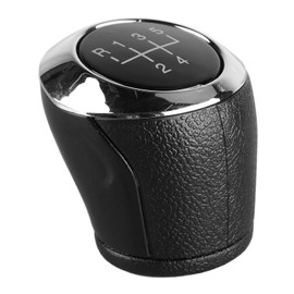 Pomo de Palanca de Cambios de 5 Velocidades, Palanca de Cuero para Palanca de Cambios de Transmisión con para Aveo Sonic Tand, Apto para Sonic T300 2013-2017