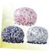 FOMIYES 3pcs Bathing Caps Hair Bath Caps Hair Shower Cap