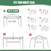Canopy Replacement Top with Air Vent and Buckle for 8x8