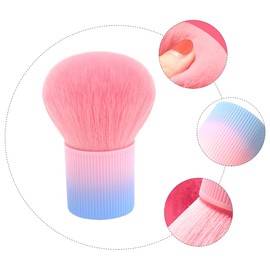 Beavorty Professional Makeup Brush Lightweight Portable Powder Brush Mushroom Shape Soft Dense Synthetic Fiber Comfort-grip Handle for Face Makeup and Travel