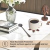 Yuoyar Coasters, Wooden Tree-Shaped sapele Wood Drink Coasters Set for